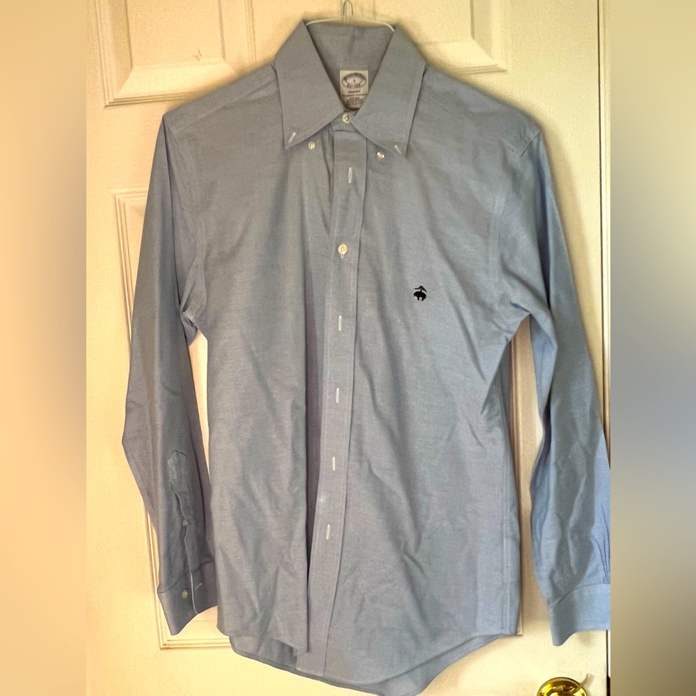 Brooks Brothers Regent Non-Iron Supima Cotton Shirt - Light Blue, Size S